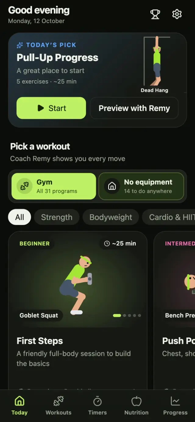 Repwise: Today's pick and 31 programs